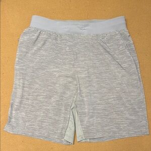 lululemon athletica Gray Athletic Shorts Soft Knit Mid-Thigh